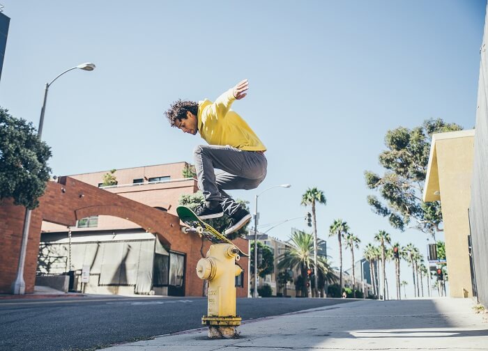 Using angles in skateboarder photography
